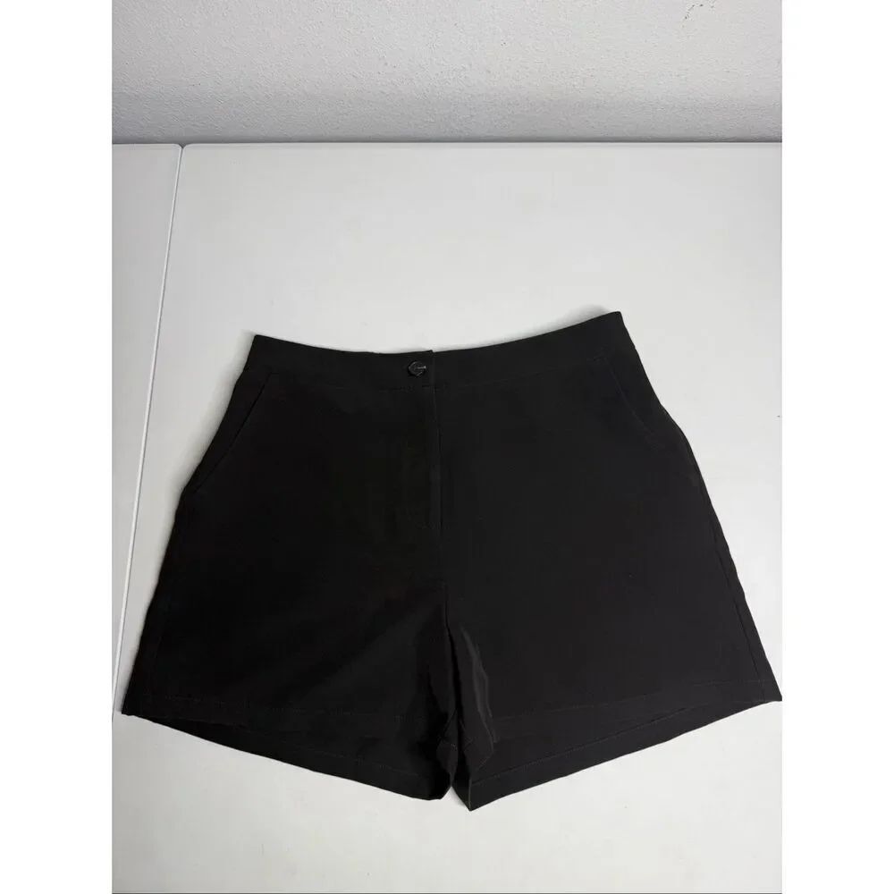 Sincerely Jules Women's Black Shorts Size L Zipper Pockets